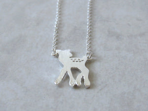 Silver Bambi Necklace