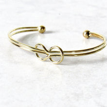 Load image into Gallery viewer, Gold Infinite Love Bangle