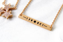 Load image into Gallery viewer, Gold Moon Phase Necklaces