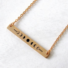 Load image into Gallery viewer, Gold Moon Phase Necklaces