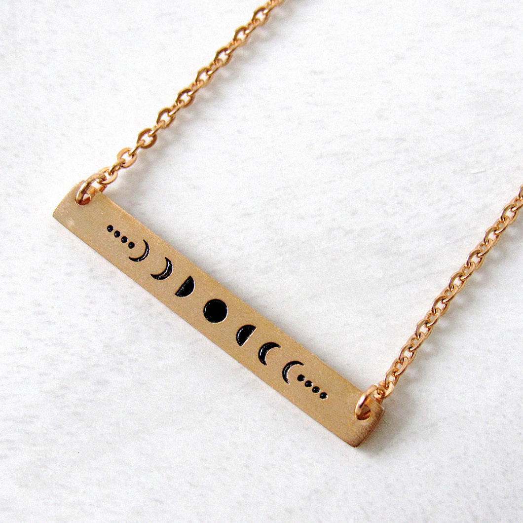 Gold Moon Phase Necklaces